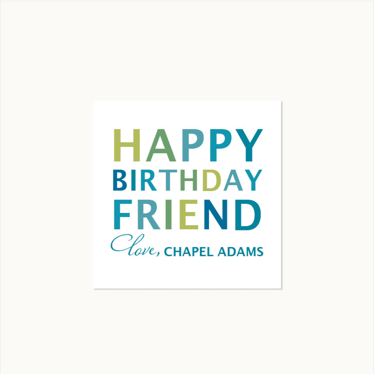 Happy Birthday Friend Sticker