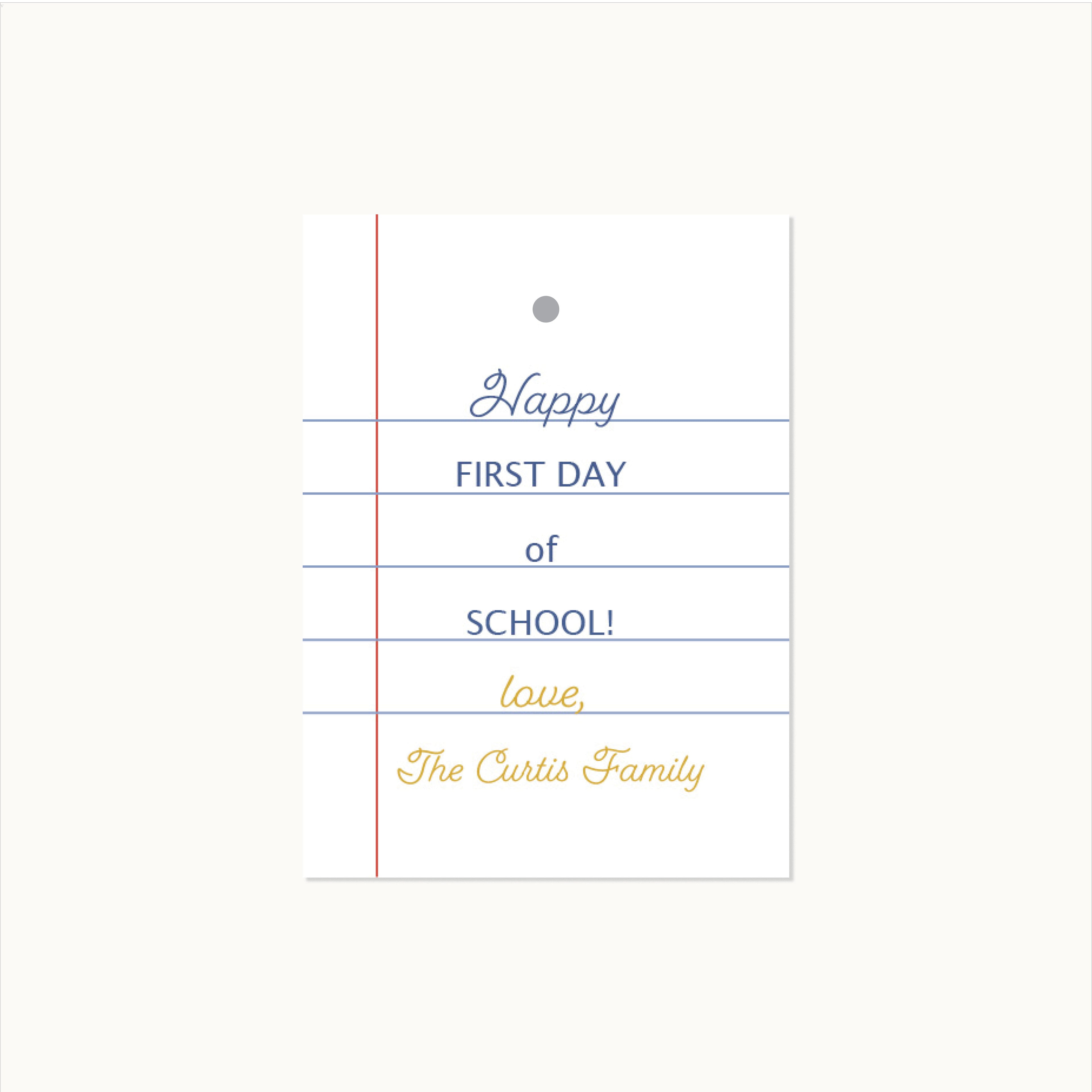 Teacher Gift Tags | Personalized