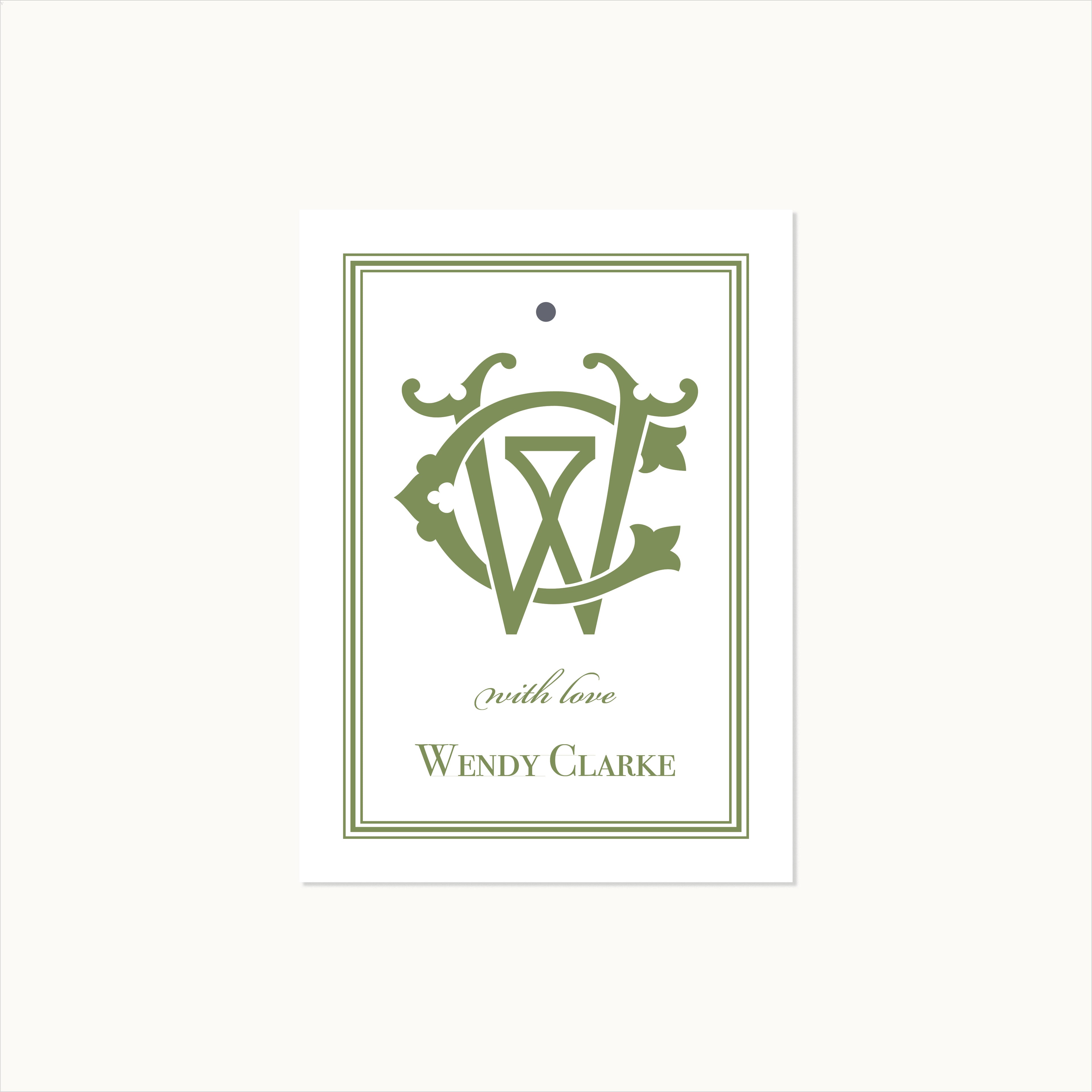 The Ashford Monogram Calling Card