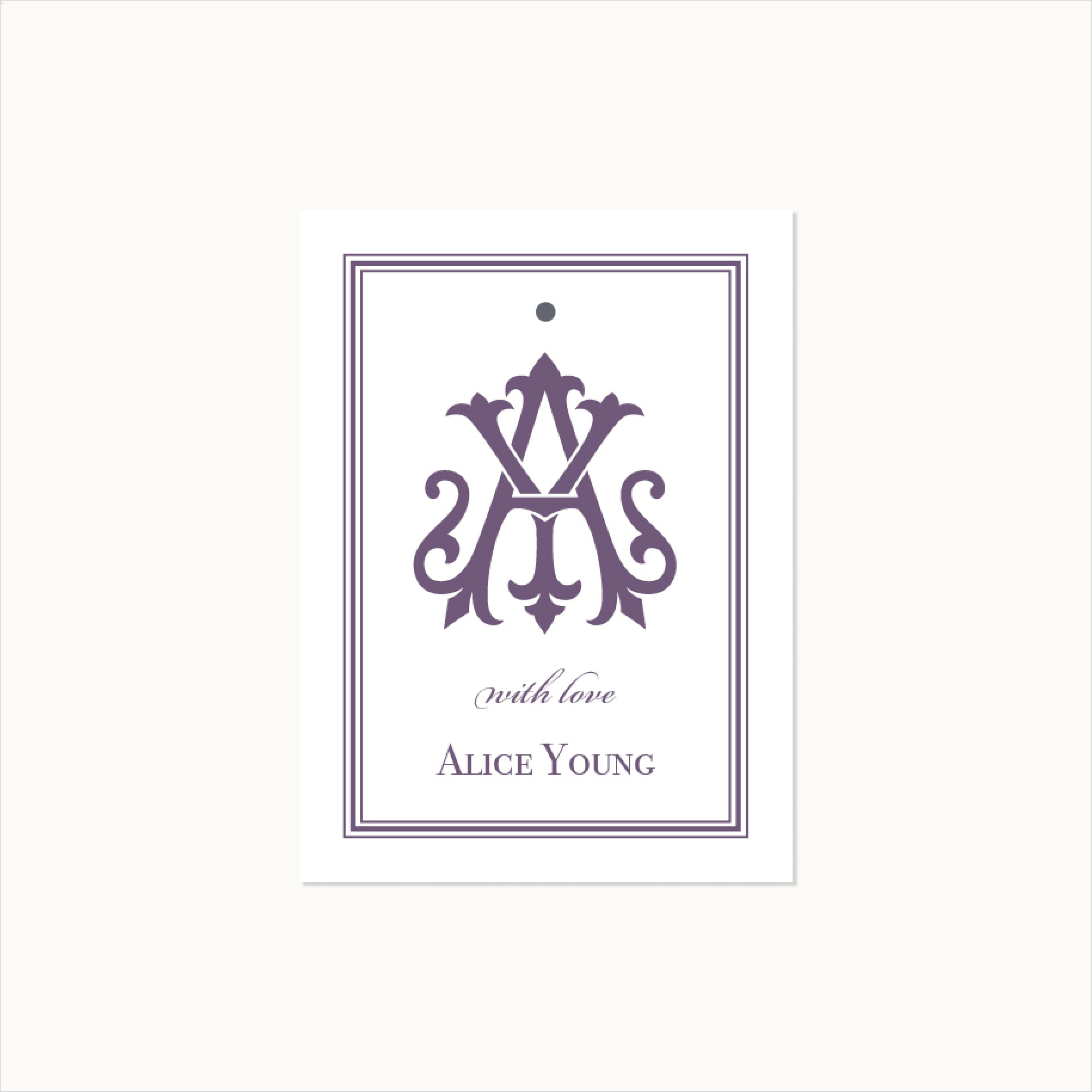The Ashford Monogram Calling Card