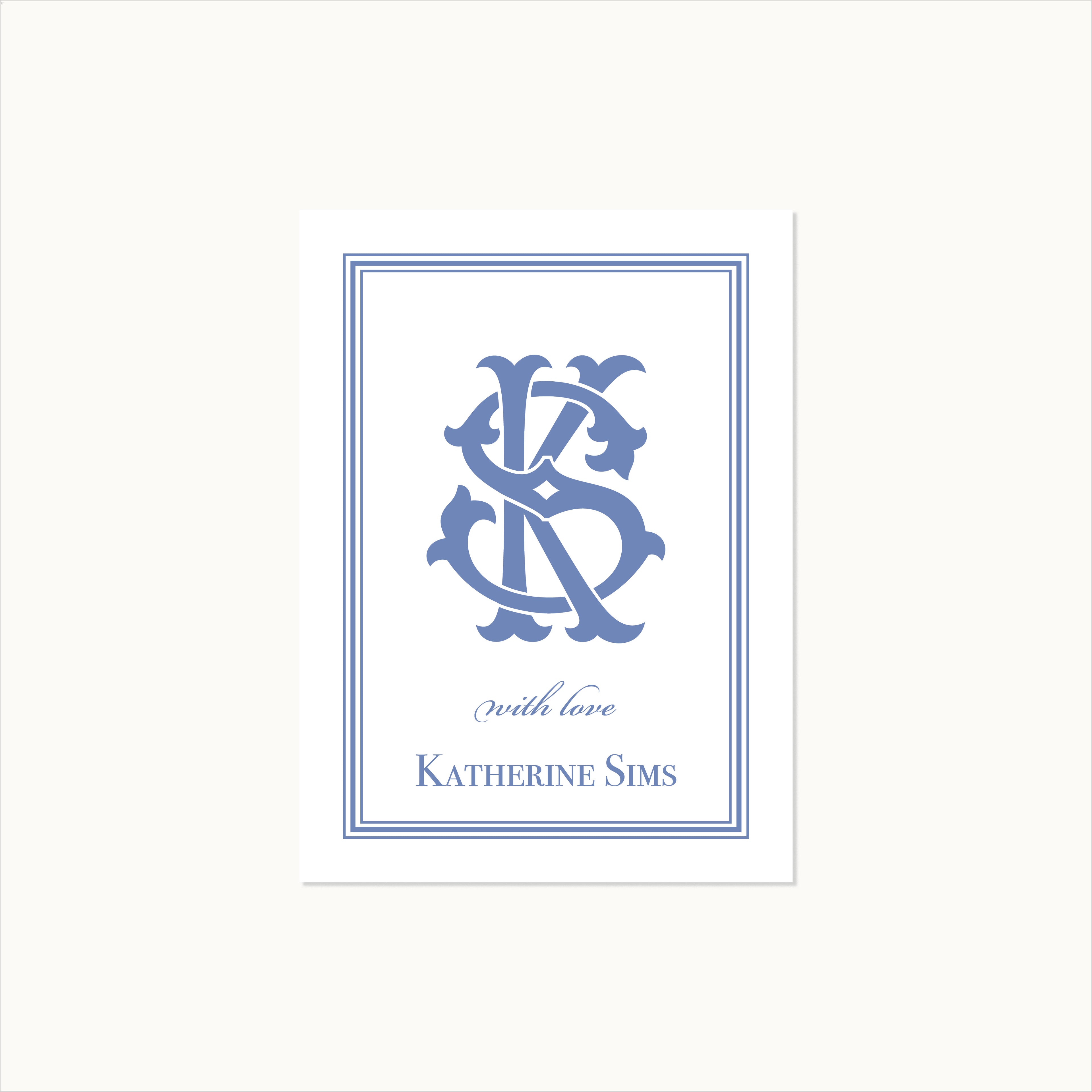 The Ashford Monogram Calling Card