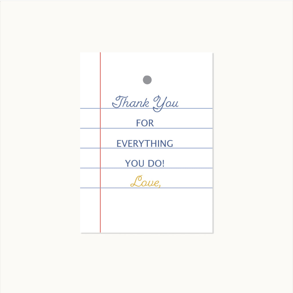 Teacher Gift Tags | Write-In Set of 10