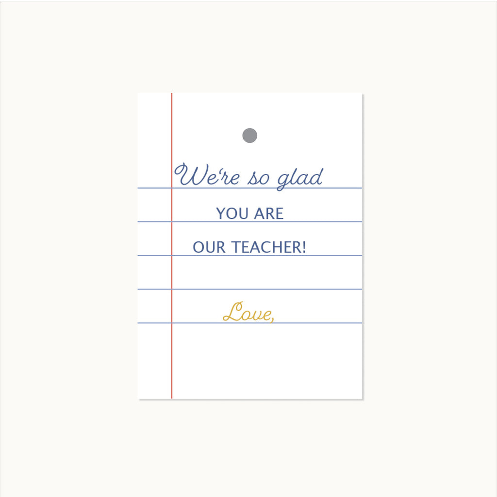 Teacher Gift Tags | Write-In Set of 10