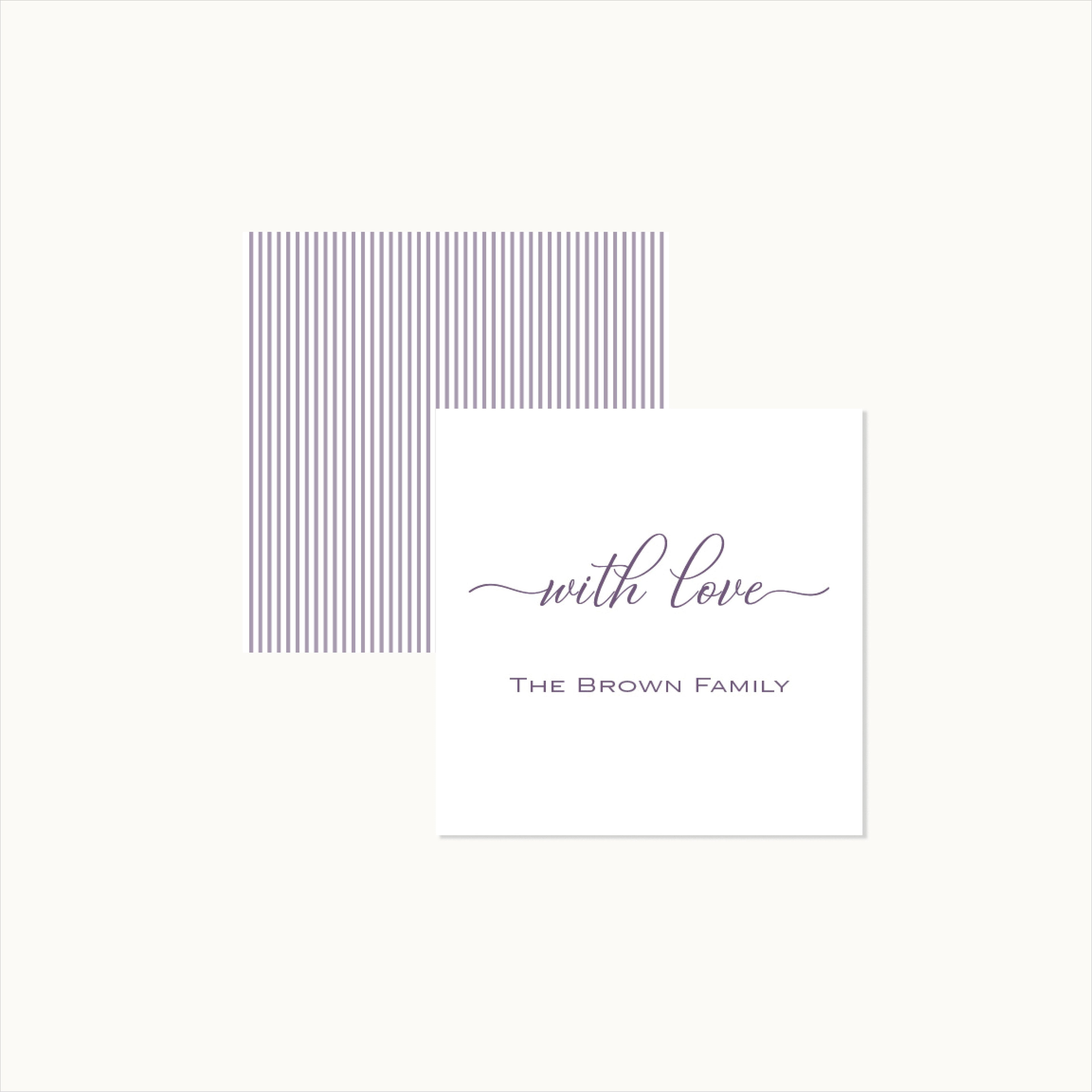 With Love Calling Card