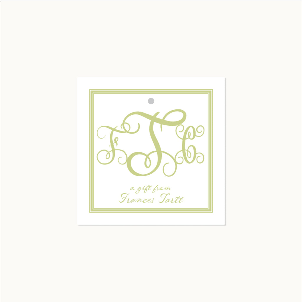 The Hawthorne Monogram Calling Card