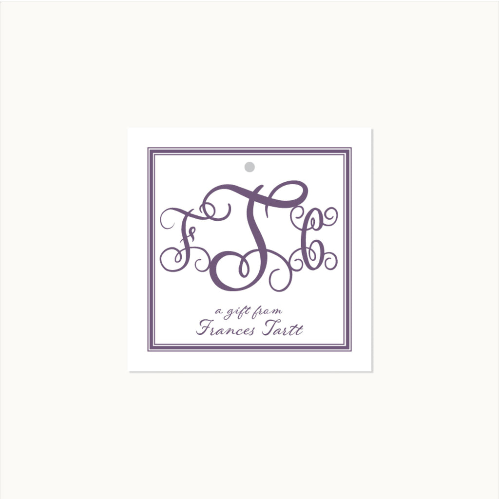 The Hawthorne Monogram Calling Card