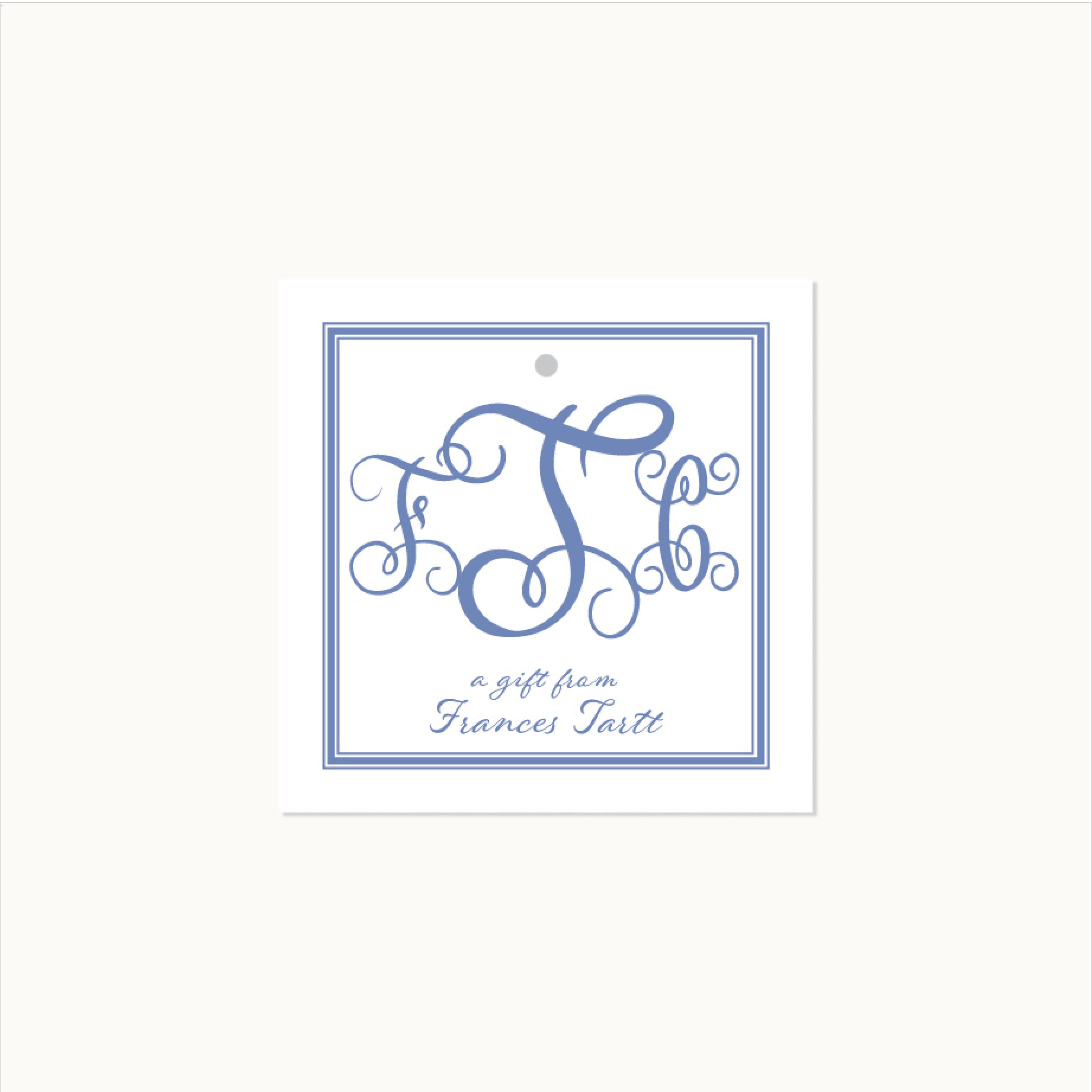The Hawthorne Monogram Calling Card