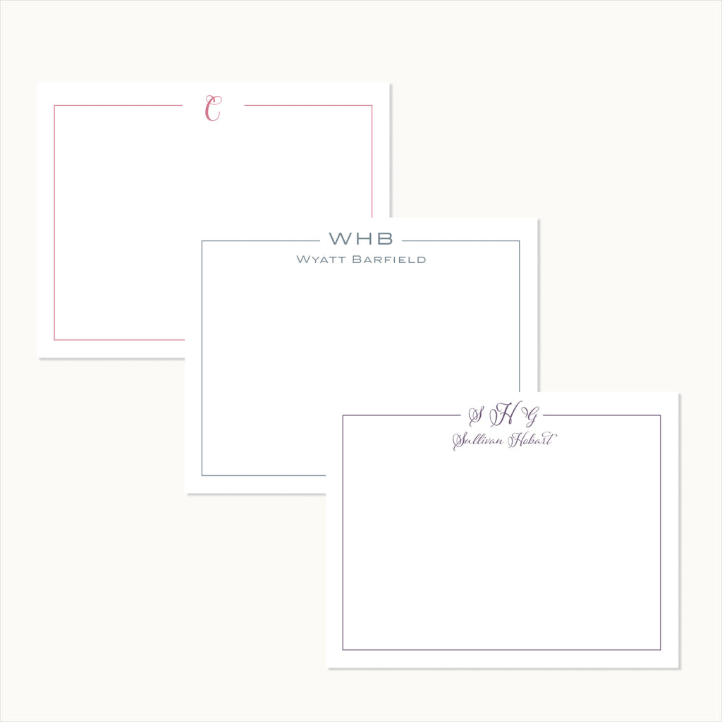 Framed Monogram Stationery