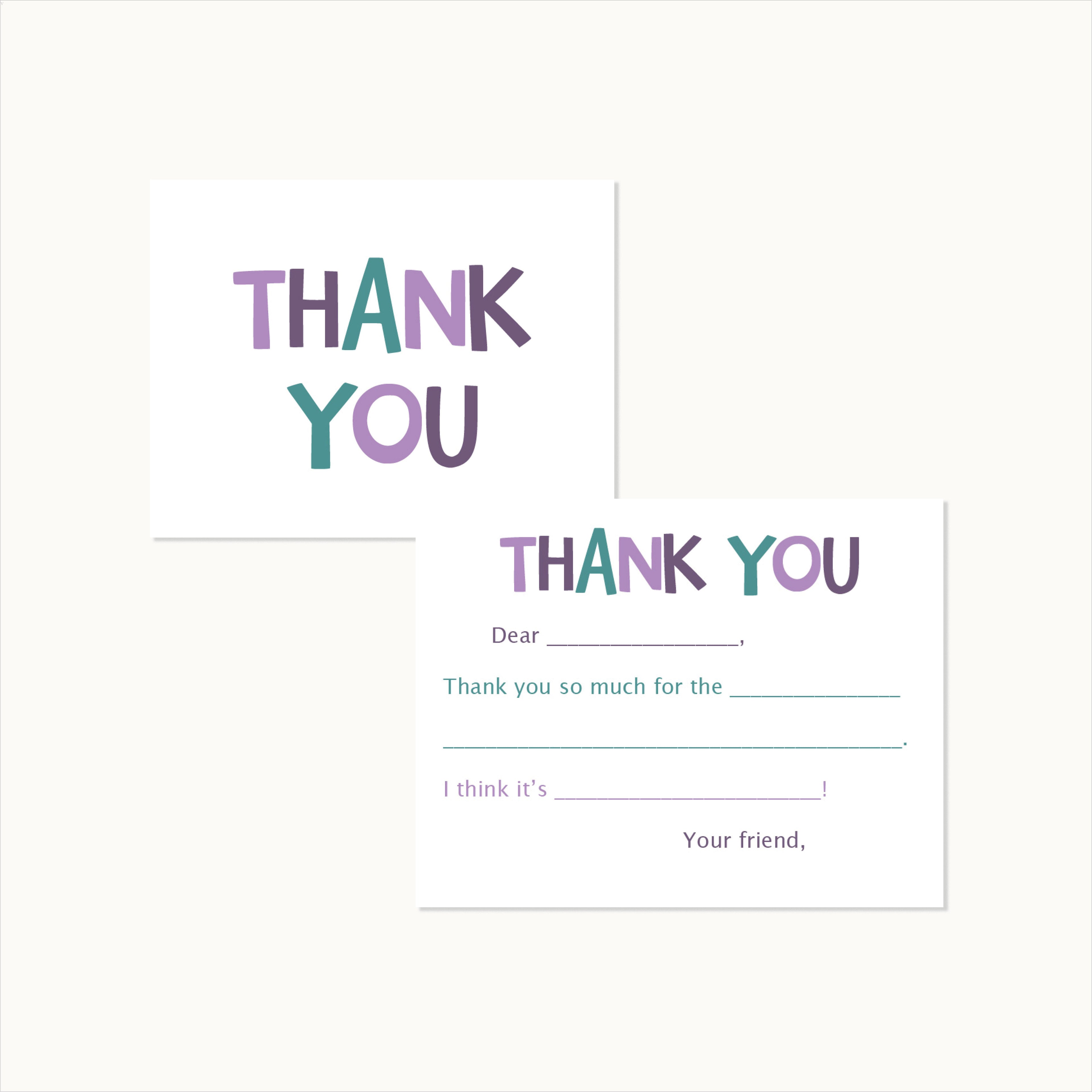Thank You Fill-in-the-Blank Cards