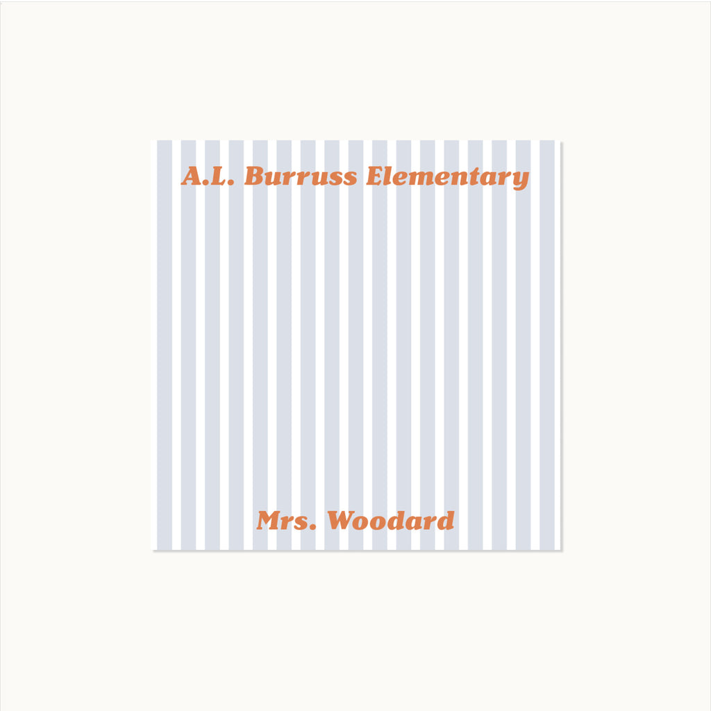 Stripe School Notepad