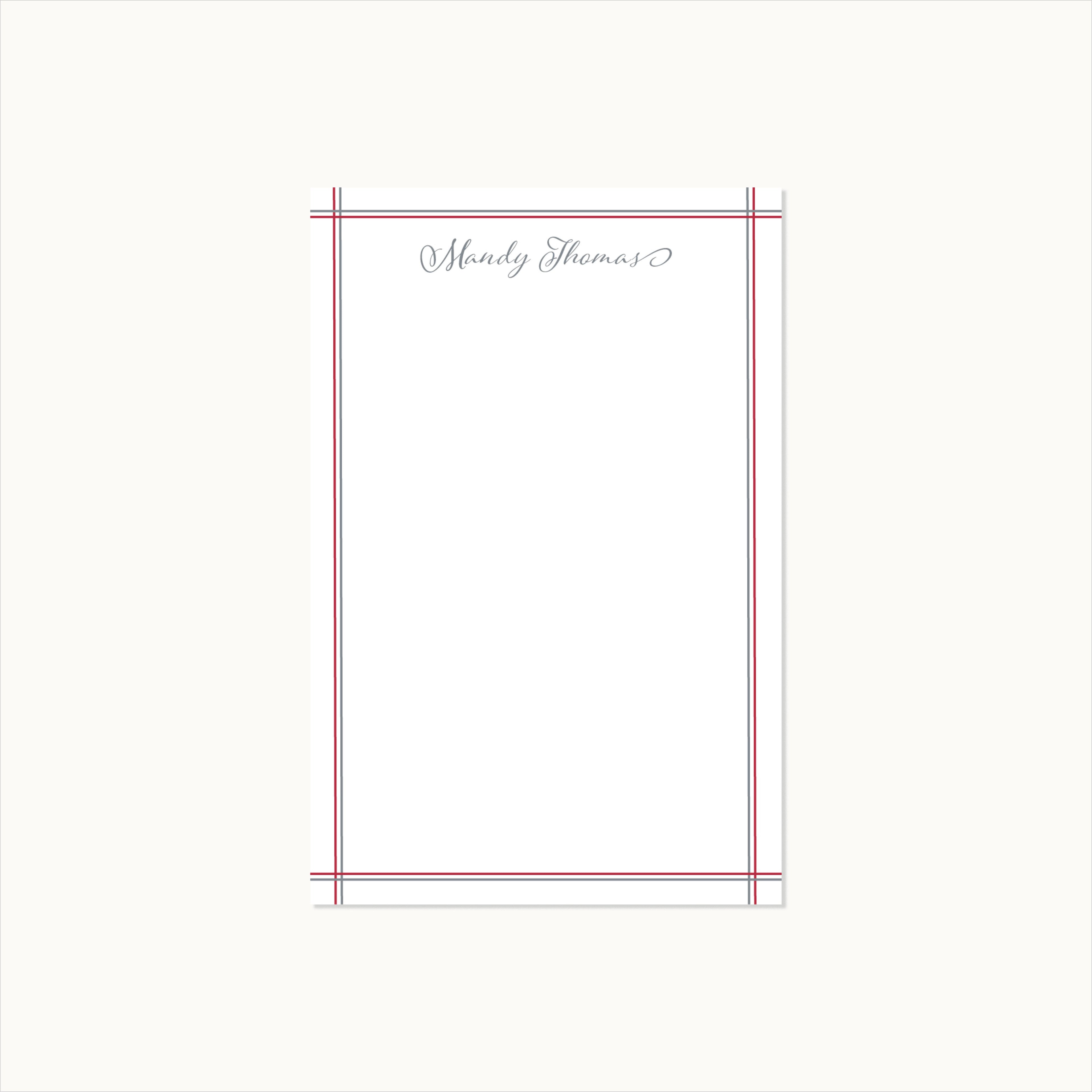 Personalized College Notepad