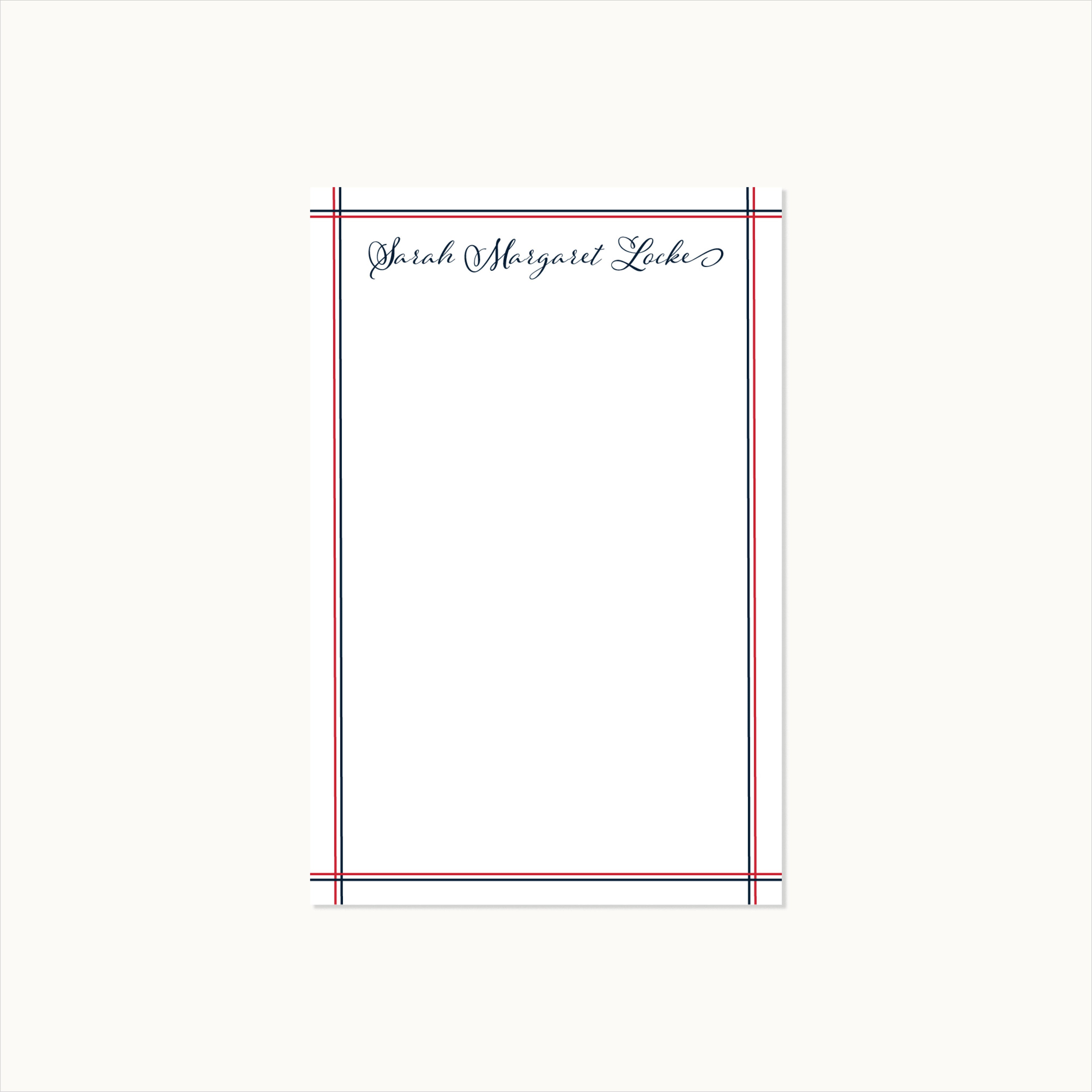 Personalized College Notepad