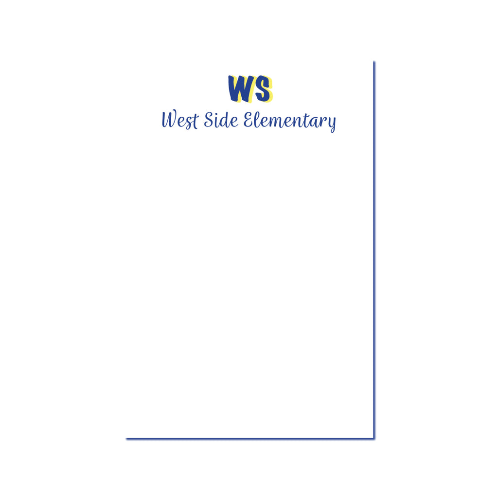 Elementary School Initial Notepad