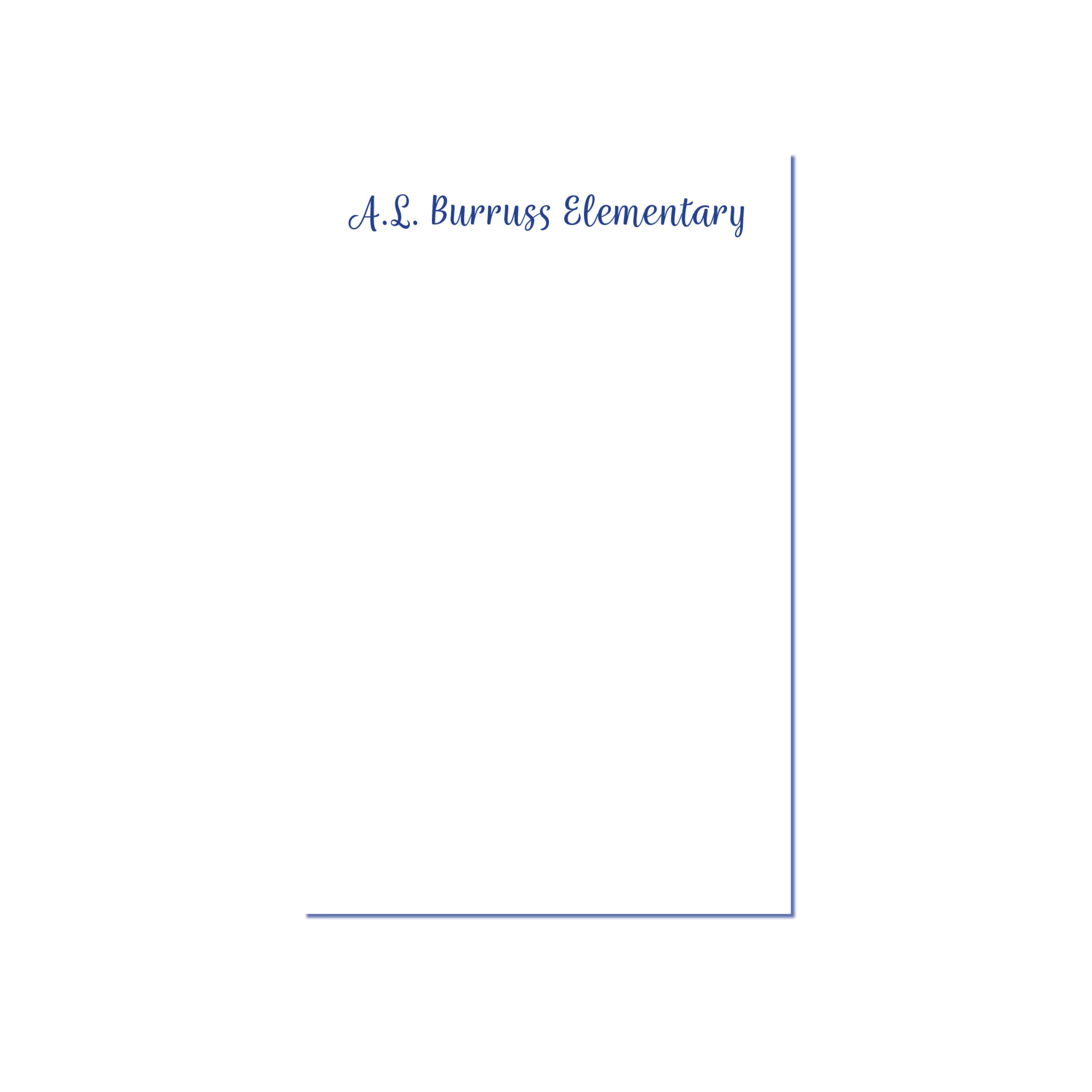 Elementary School Notepad