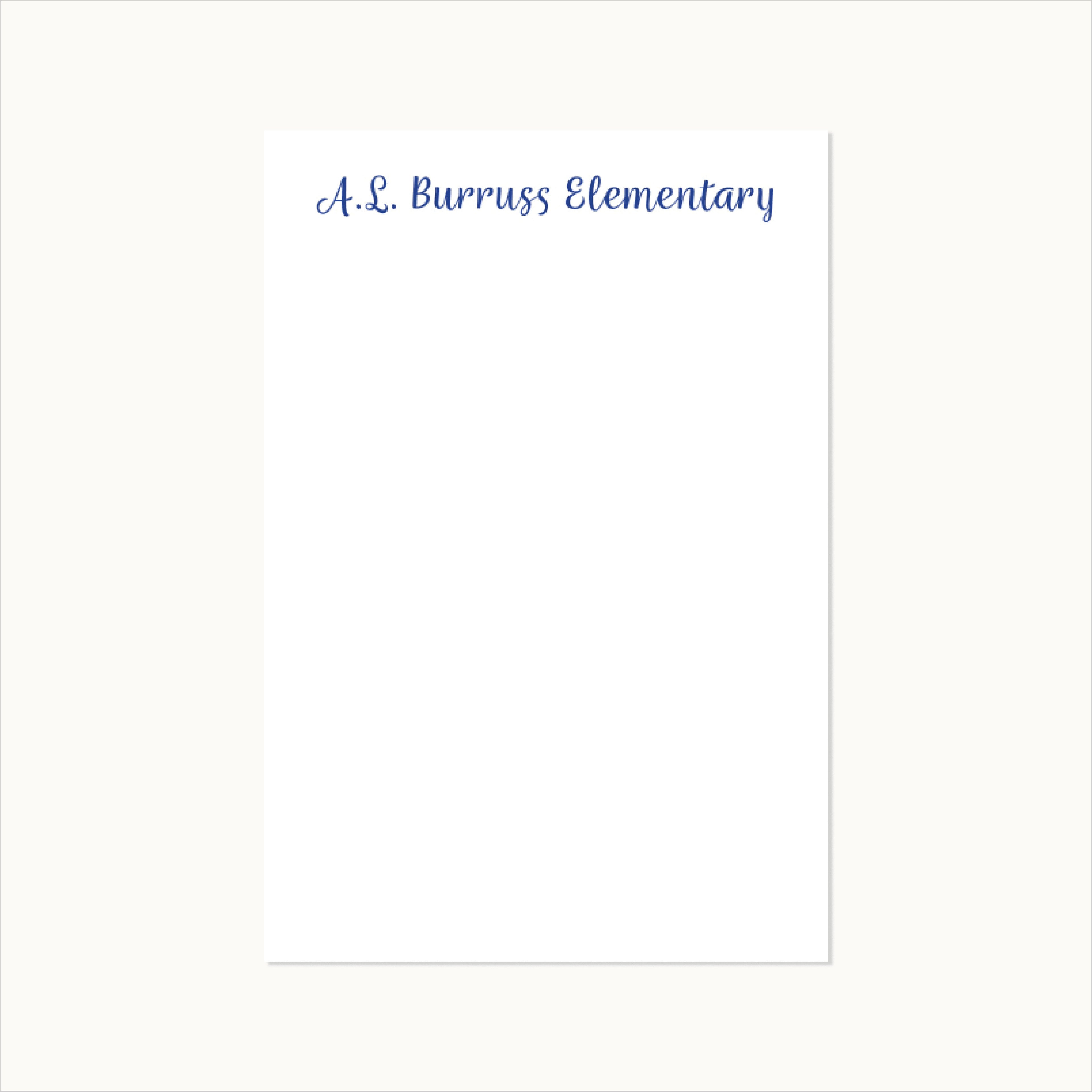 Elementary School Notepad