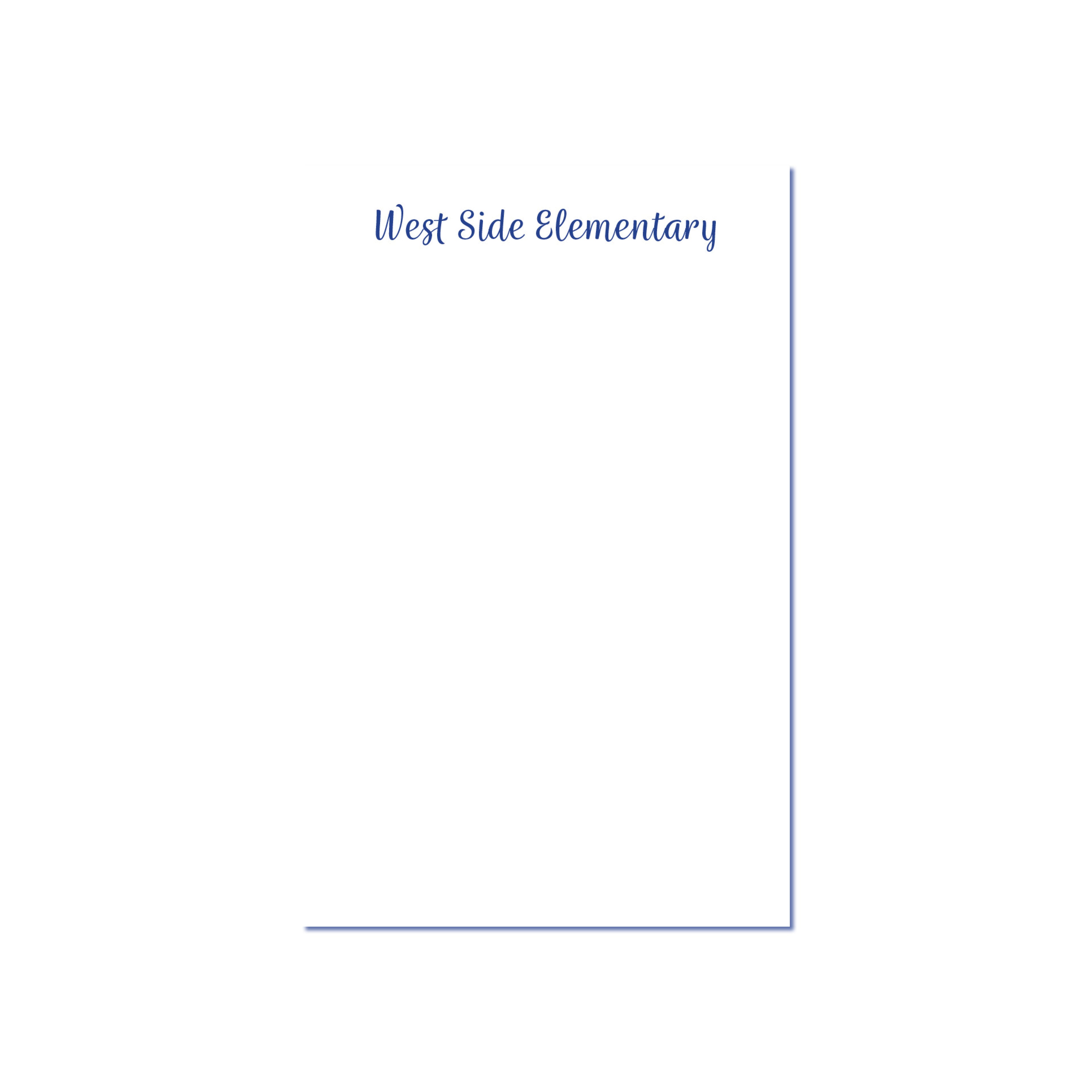 Elementary School Notepad