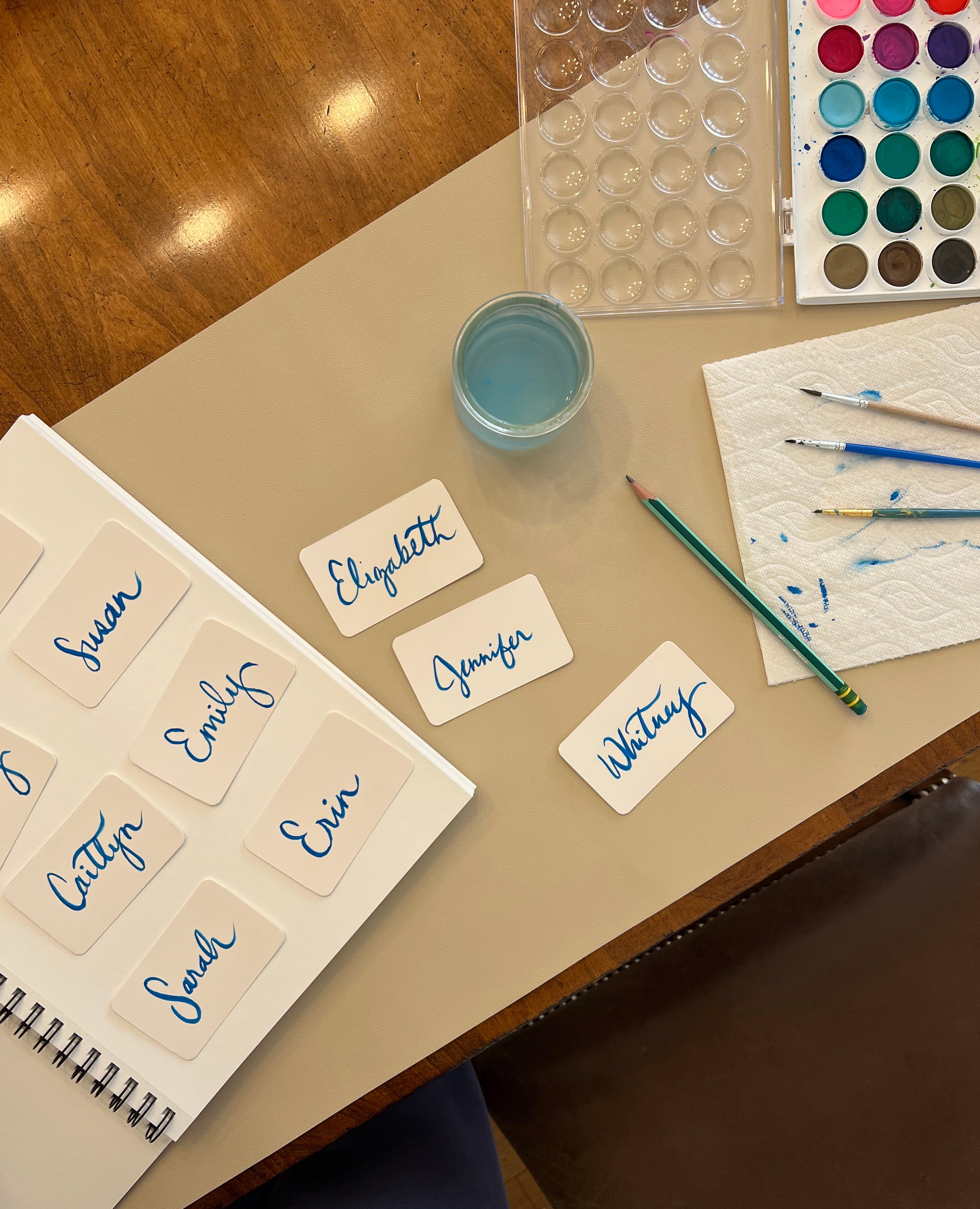 Hand Lettered Place Cards