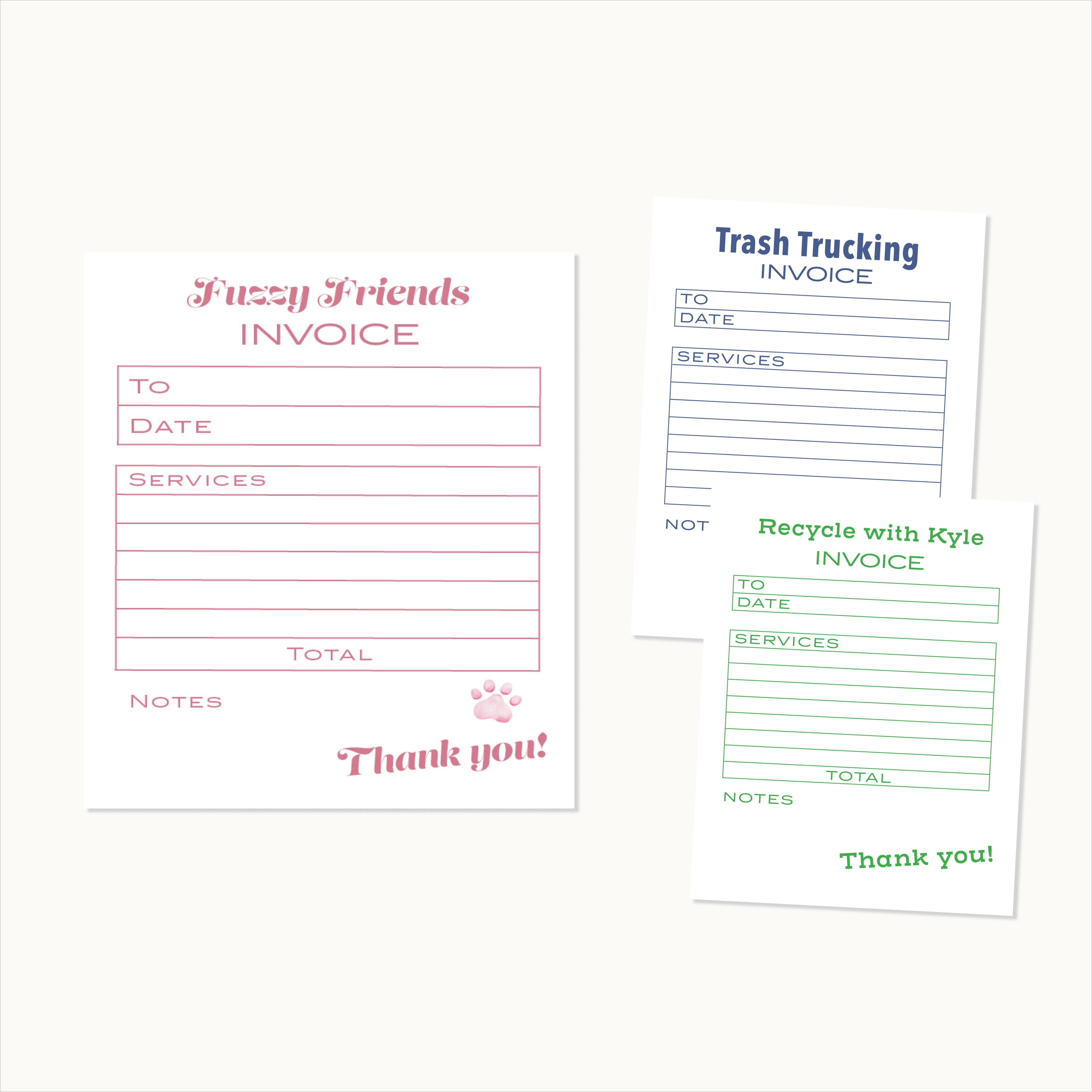 Kids Business Invoice