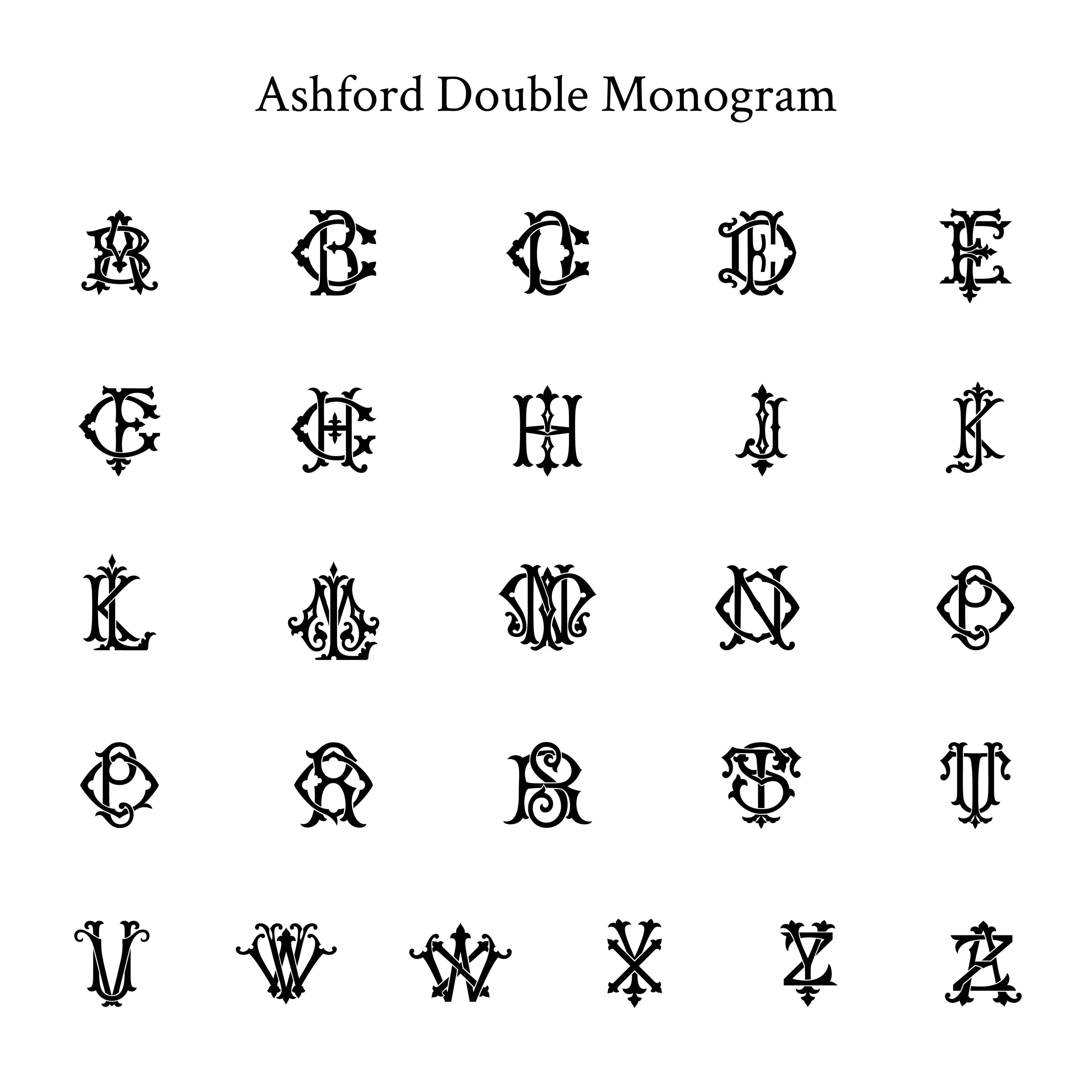 The Ashford Monogram Calling Card
